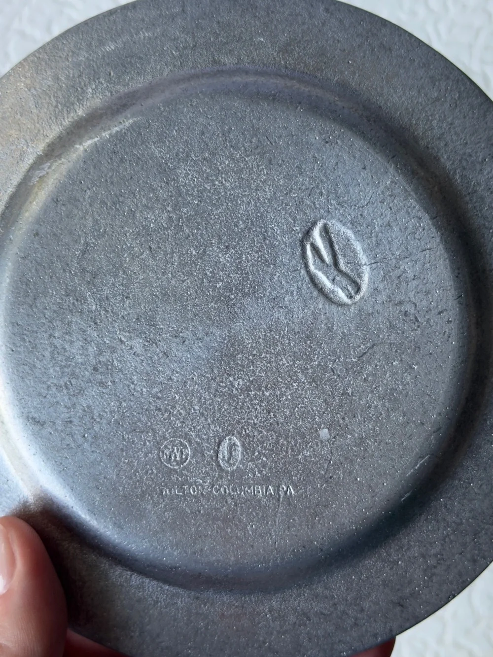 The Parker House Boston MA 1854 Pewter Plate Made in Columbia PA Vintage